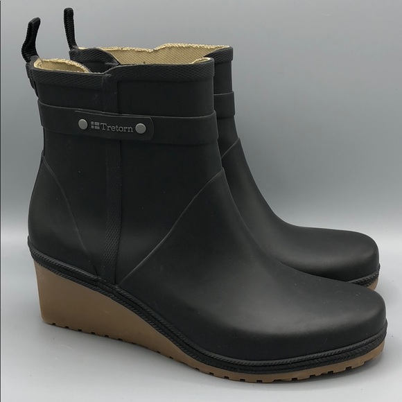 tretorn wedge rain boots